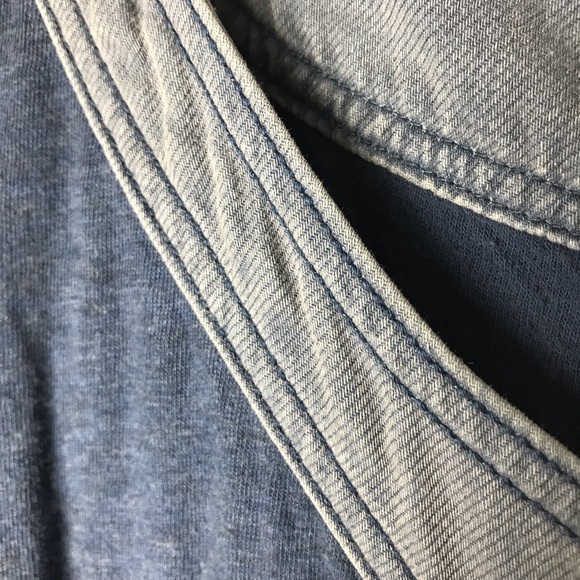 Free People Seeking Heart Ocean blue sweatshirt mini dress - Picture 10 of 15